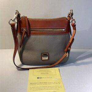 Dooney & Bourke Tan and Gray Crossbody Bag
